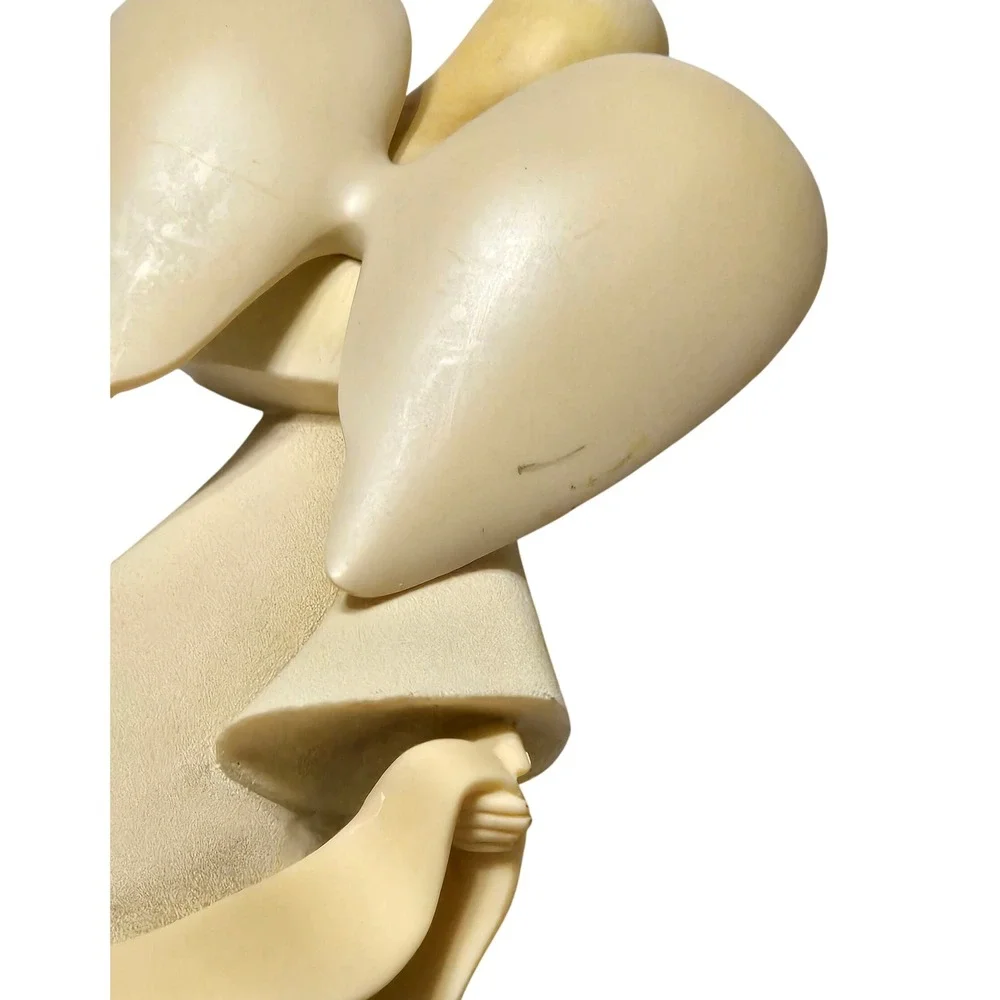 Enesco Foundations Angel Figurine Rhinestone Accent Beige Resin‎ 2009